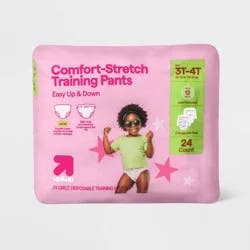 Girls' Disposable Training Pants - 3T-4T - 24ct - up&up™
