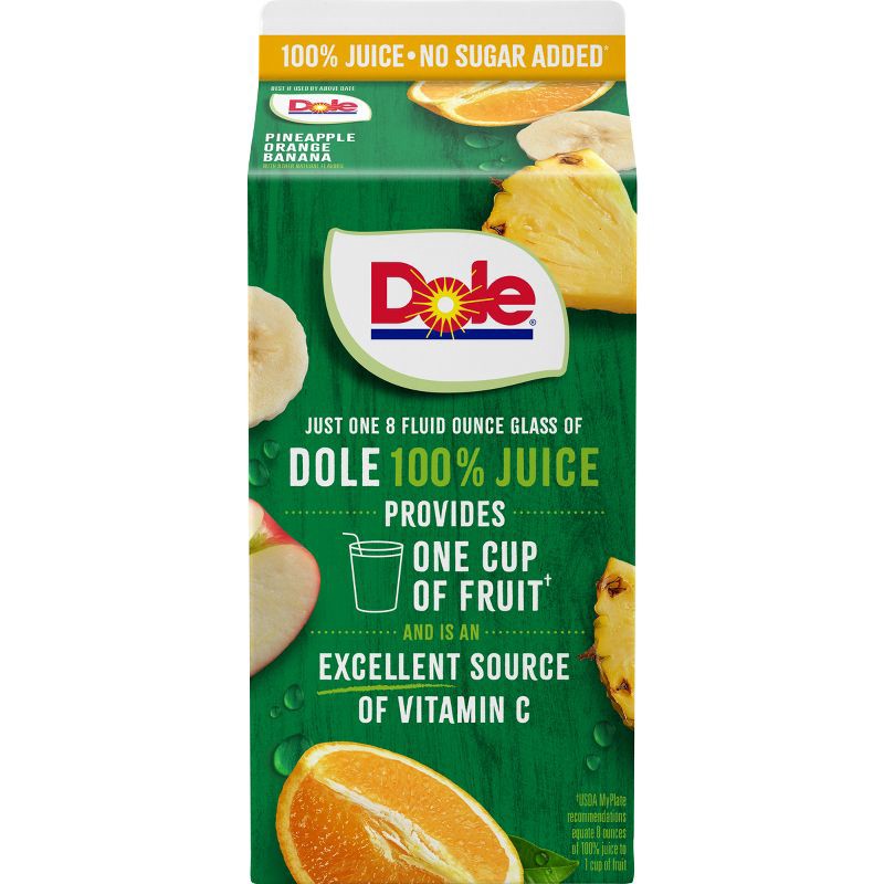 slide 4 of 7, Dole Juice Pineapple Orange Banana Juice Blend - 52 fl oz, 52 fl oz