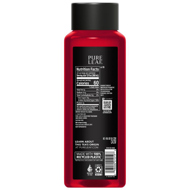 slide 2 of 5, PURE LEAF Artisan Inspired Teas Hibiscus Herbal Iced Tea - 42 fl oz, 42 fl oz