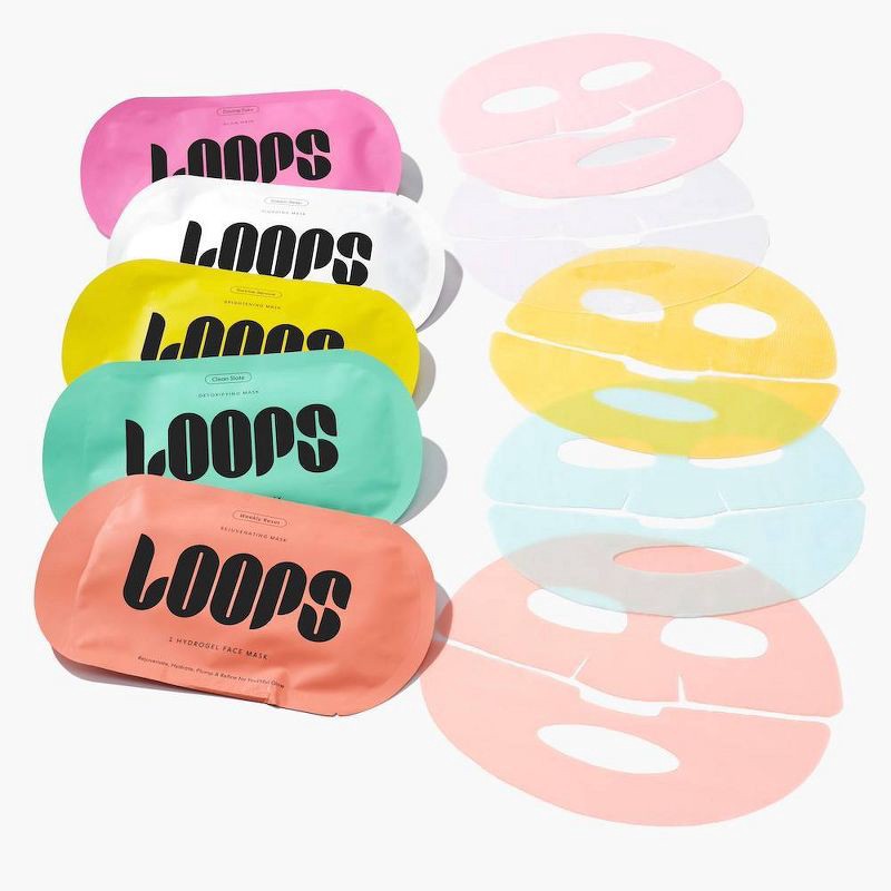 slide 2 of 7, LOOPS Variety Pack Facial Mask - 5ct/5.29oz, 5 ct, 5.29 oz