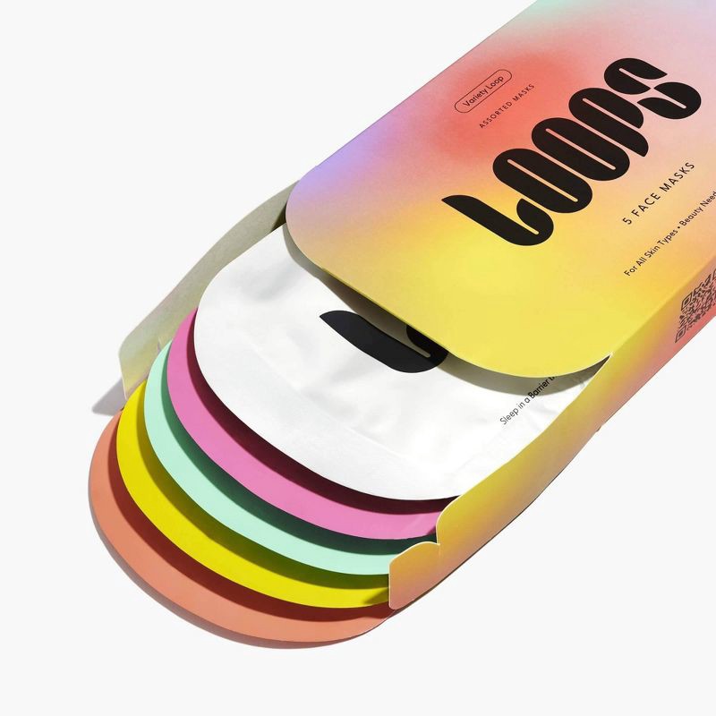 slide 3 of 7, LOOPS Variety Pack Facial Mask - 5ct/5.29oz, 5 ct, 5.29 oz