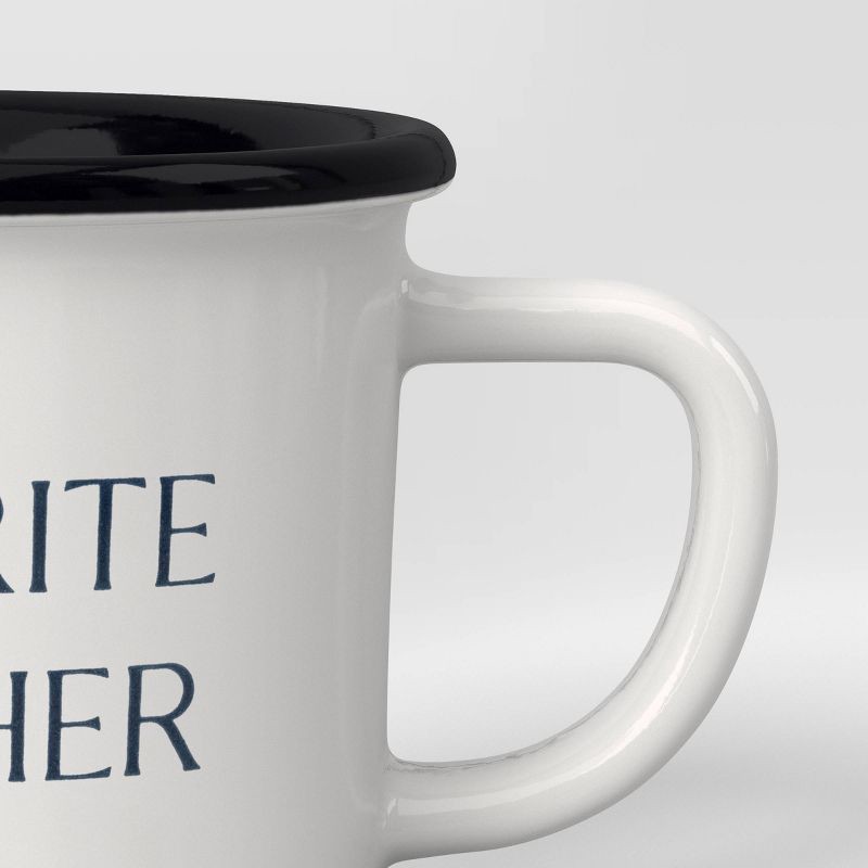 slide 3 of 3, 13oz Stoneware FAVORITE TEACHER Camper Mug - Room Essentials™, 13 oz