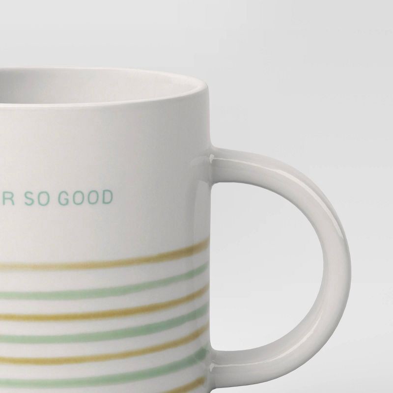 slide 3 of 3, 16oz Stoneware SO FAR SO GOOD Tall Can Mug - Room Essentials™, 16 oz