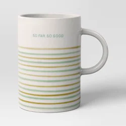 16oz Stoneware SO FAR SO GOOD Tall Can Mug - Room Essentials™