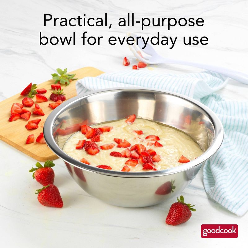 slide 8 of 12, GoodCook 2pc Stainless Steel Mixing Bowl Set, 2 ct