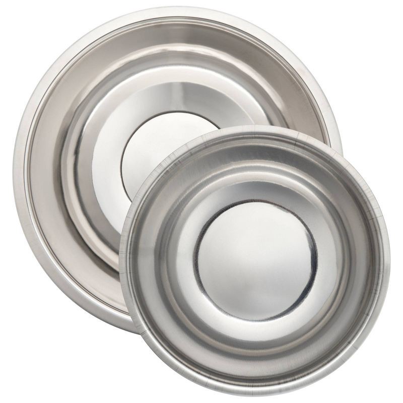 slide 10 of 12, GoodCook 2pc Stainless Steel Mixing Bowl Set, 2 ct