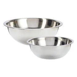 GoodCook 2pc Stainless Steel Mixing Bowl Set