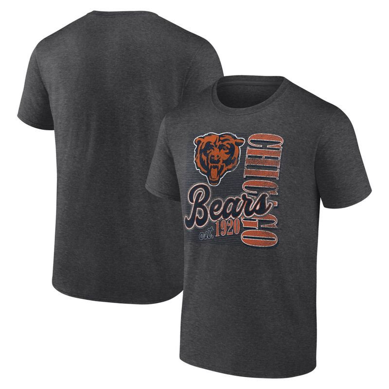 slide 3 of 3, NFL Chicago Bears Men's Gray Short Sleeve T-Shirt - S, 1 ct