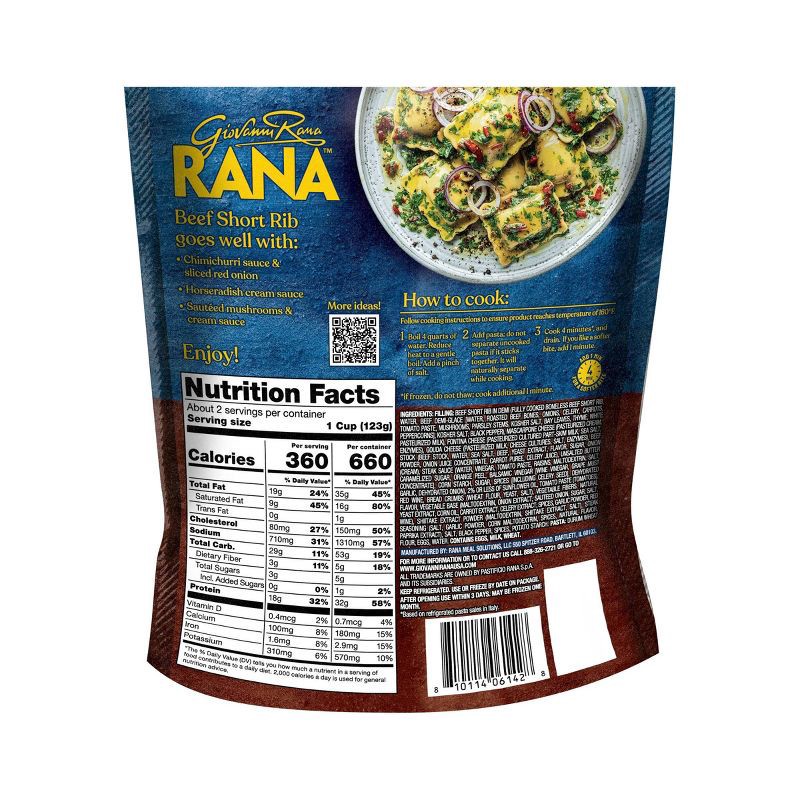 slide 2 of 10, Rana Protein Filled Pasta - Short Rib - 8oz, 8 oz