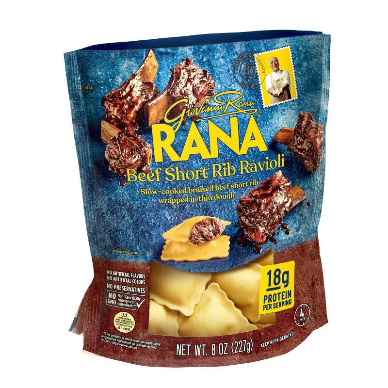 slide 4 of 10, Rana Protein Filled Pasta - Short Rib - 8oz, 8 oz