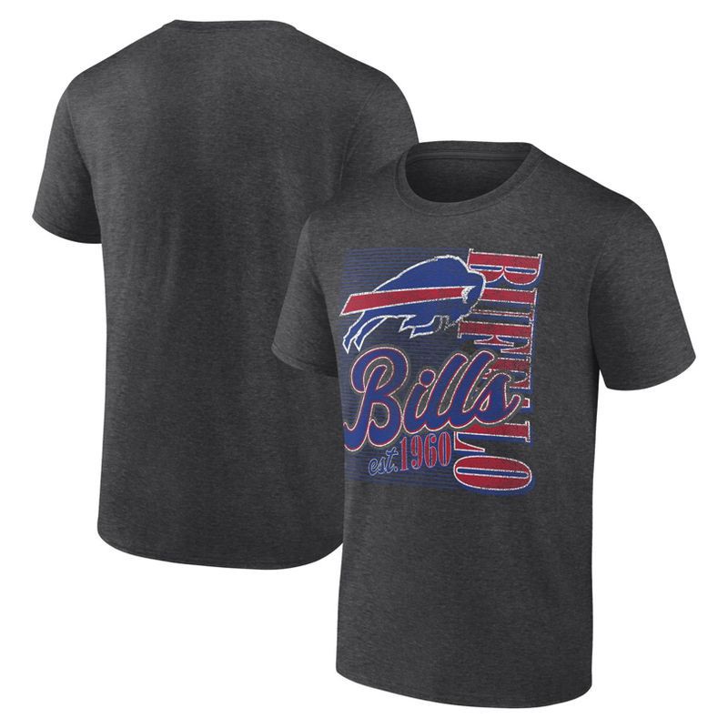 slide 3 of 3, NFL Buffalo Bills Men's Gray Short Sleeve T-Shirt - L, 1 ct