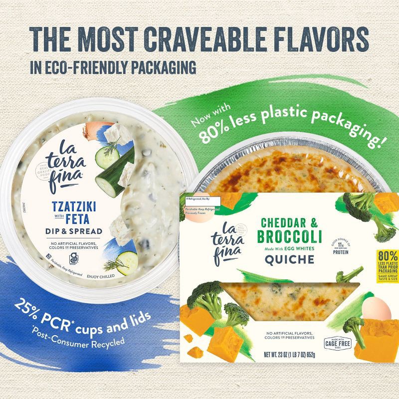 slide 5 of 6, La Terra Fina Tzatziki with Feta Dip - 10oz, 10 oz