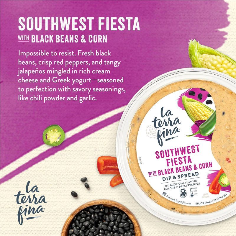 slide 6 of 6, La Terra Fina Southwest Fiesta Dip - 10oz, 10 oz