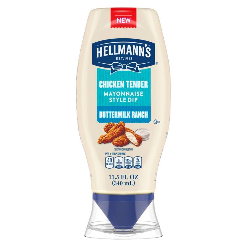 slide 2 of 9, Hellmann's Buttermilk Ranch Dressing - 11.5 fl oz, 11.5 fl oz