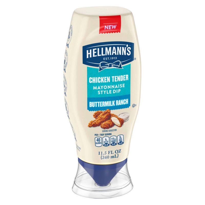 slide 4 of 9, Hellmann's Buttermilk Ranch Dressing - 11.5 fl oz, 11.5 fl oz