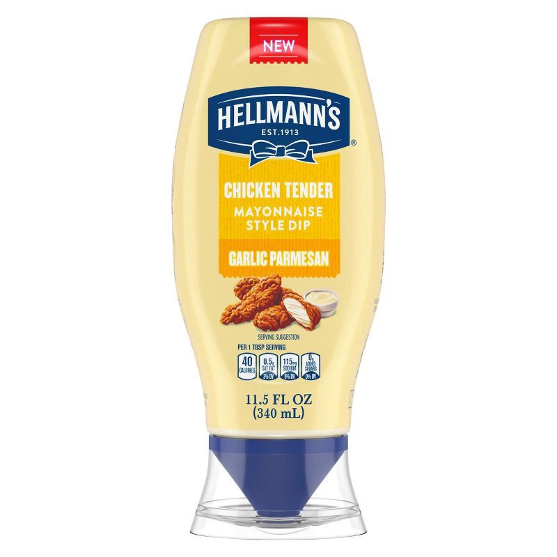 slide 1 of 8, Hellmann's Garlic Parmesan Mayonnaise - 11.5 fl oz, 11.5 fl oz