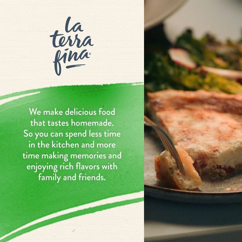 slide 6 of 6, La Terra Fina Cheddar and Broccoli Quiche - 23oz, 23 oz