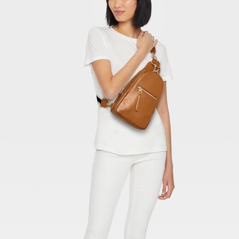 slide 2 of 5, Sling Pack Crossbody Bag - Universal Thread™ Rust Brown, 1 ct