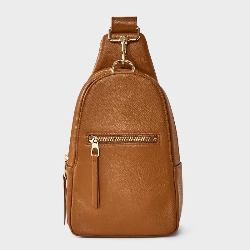 slide 1 of 5, Sling Pack Crossbody Bag - Universal Thread™ Rust Brown, 1 ct