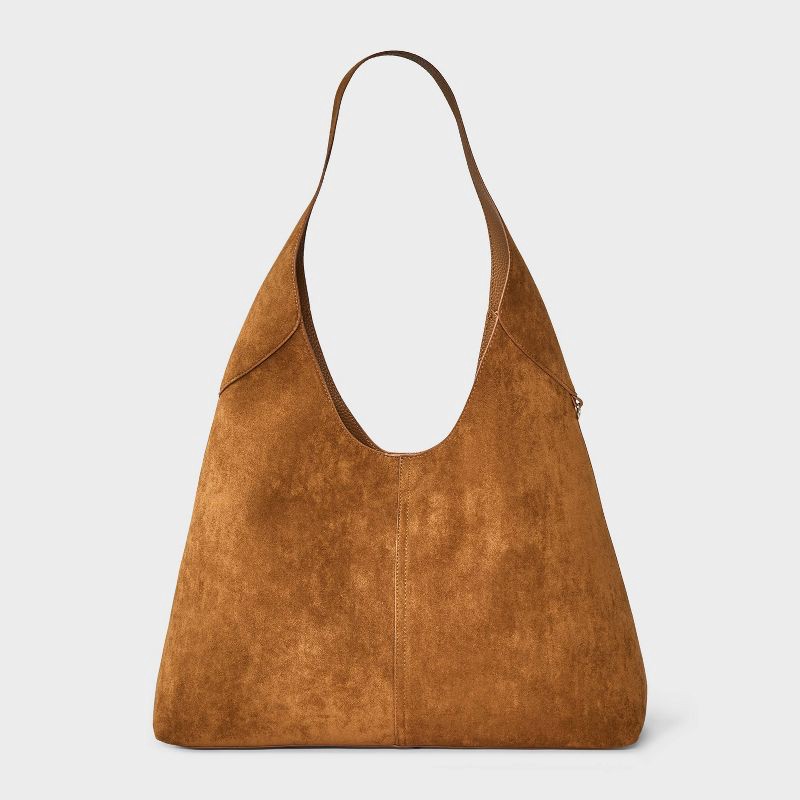 slide 1 of 5, Oversized Slouchy Shoulder Bag - Universal Thread™ Brown, 1 ct