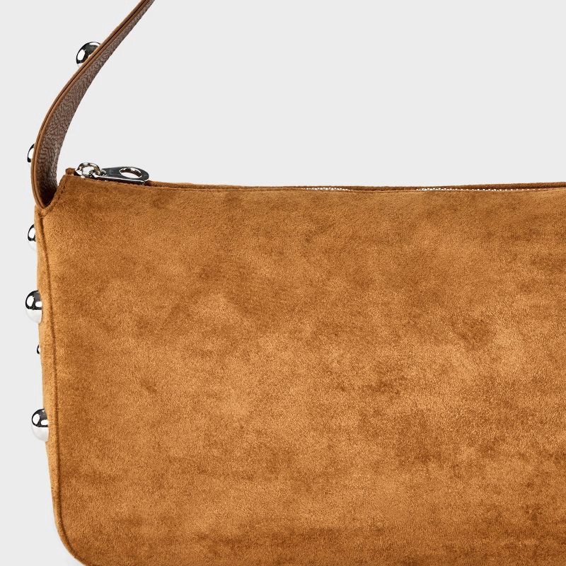 slide 5 of 5, Studded Shoulder Bag - Universal Thread™ Brown, 1 ct