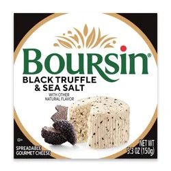 Boursin Black Truffle and Sea Salt Cheese Spread - 5.3oz