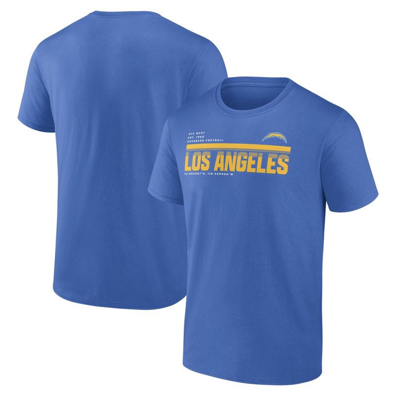 slide 3 of 3, NFL Los Angeles Chargers Men's Bi-Blend T-Shirt - S, 1 ct