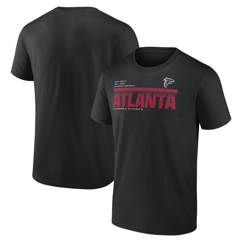 slide 3 of 3, NFL Atlanta Falcons Men's Bi-Blend T-Shirt - M, 1 ct
