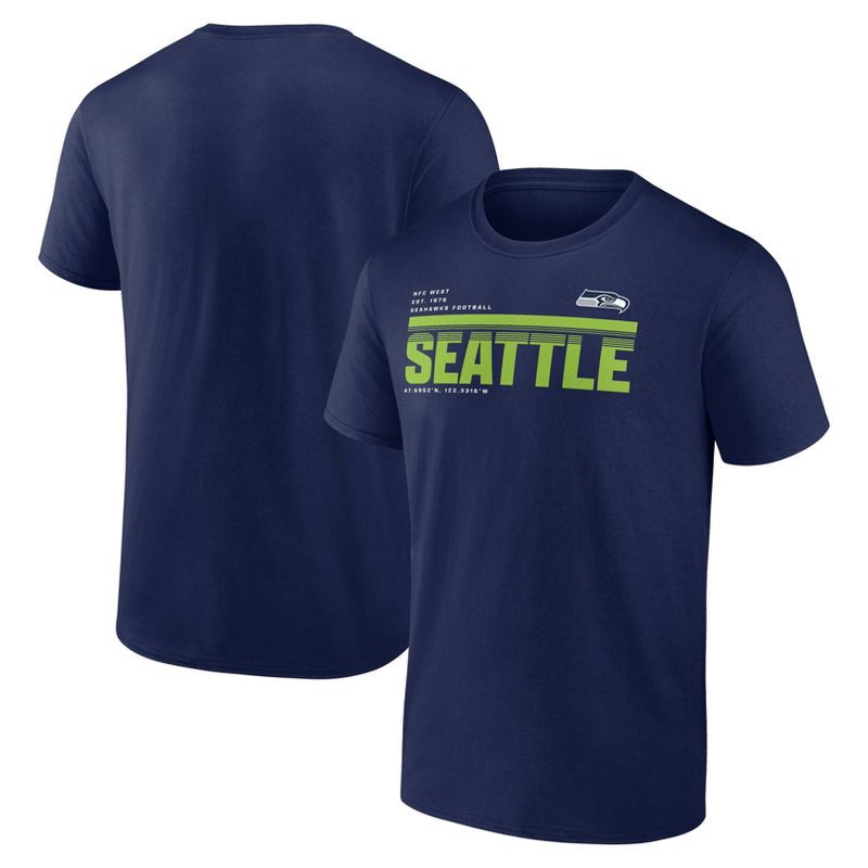 slide 3 of 3, NFL Seattle Seahawks Men's Bi-Blend T-Shirt - M, 1 ct