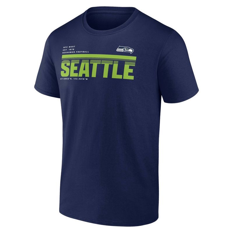 slide 1 of 3, NFL Seattle Seahawks Men's Bi-Blend T-Shirt - M, 1 ct