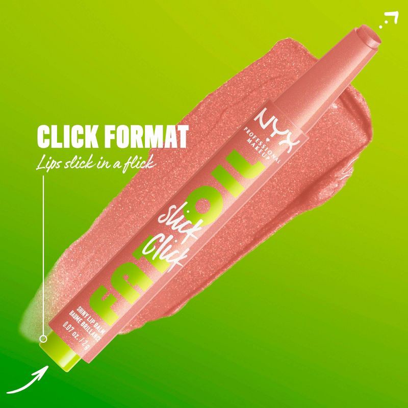 slide 5 of 10, NYX Professional Makeup Fat Oil Slick Click Tinted Lip Balm - Group Chat - 0.07oz, 0.07 oz
