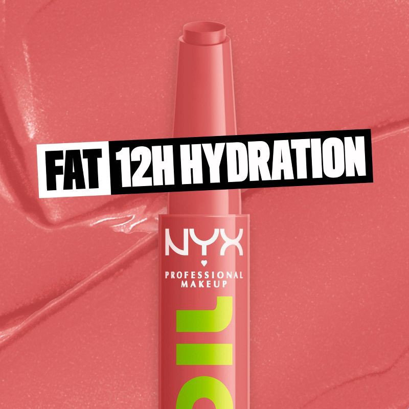 slide 6 of 10, NYX Professional Makeup Fat Oil Slick Click Tinted Lip Balm - Caption This - 0.07oz, 0.07 oz