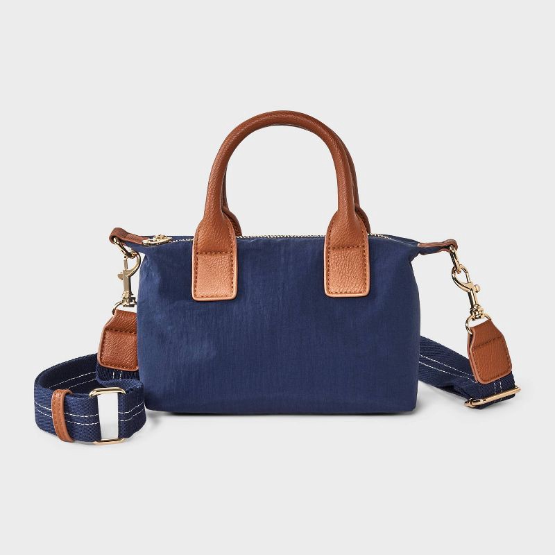 slide 1 of 5, Foundational Mini Tote Handbag - Universal Thread™ Blue, 1 ct