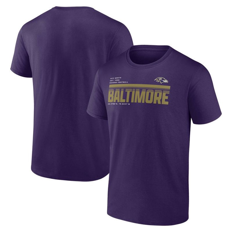 slide 3 of 3, NFL Baltimore Ravens Men's Bi-Blend T-Shirt - L, 1 ct
