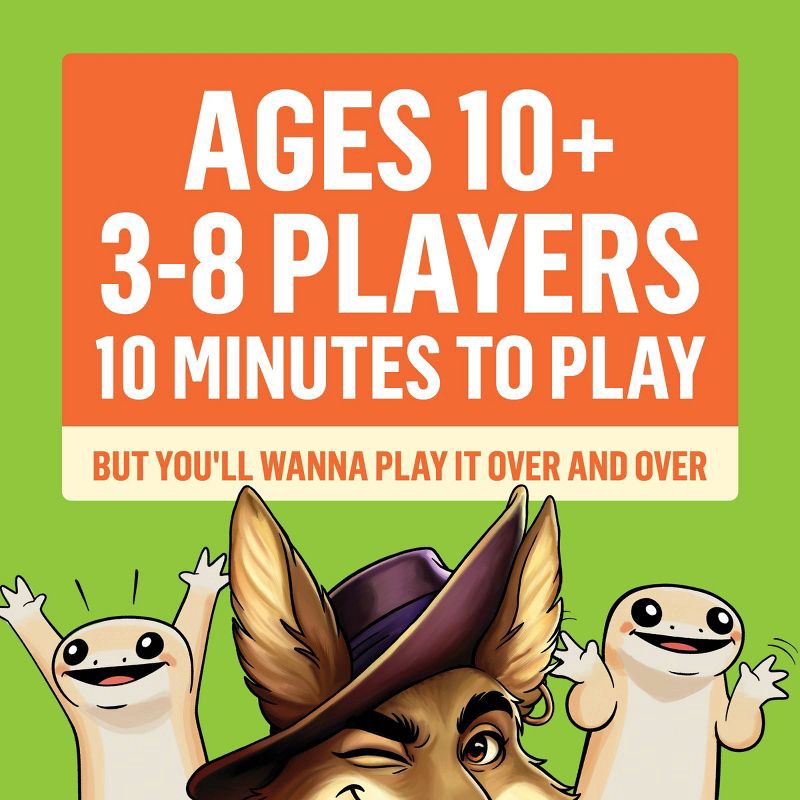 slide 10 of 10, Exploding Kittens Coyote Card Game: Social Skills Development, 10-Minute Playtime, 3+ Players, Full Game, 1 ct