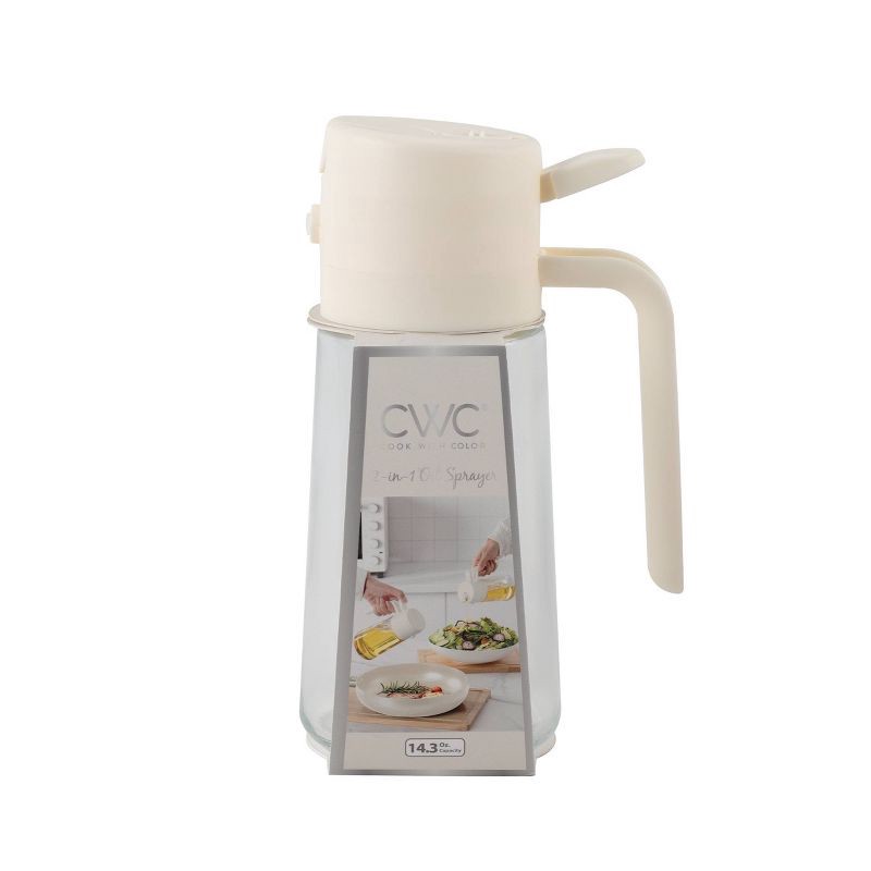 slide 3 of 5, Cook With Color 2-in-1 Oil Dispenser and Sprayer, 1 ct