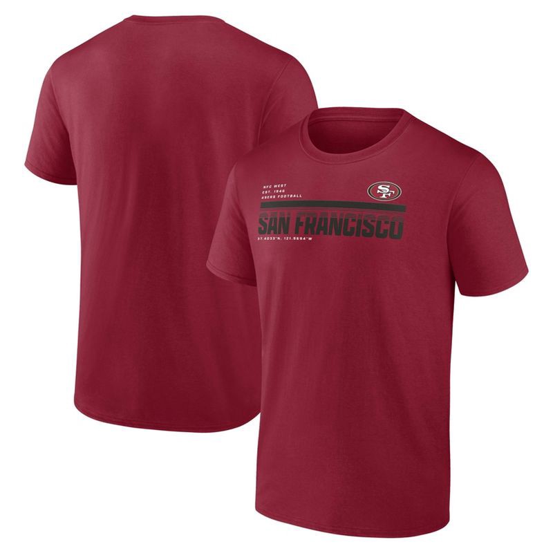 slide 3 of 3, NFL San Francisco 49ers Men's Bi-Blend T-Shirt - XL, 1 ct