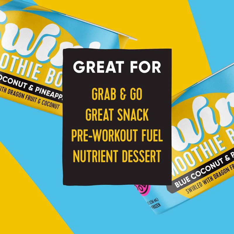 slide 5 of 8, Pitaya Foods Frozen Organic Pineapple & Blue Coconut Swirl Smoothie Bowl - 8 fl oz, 8 fl oz
