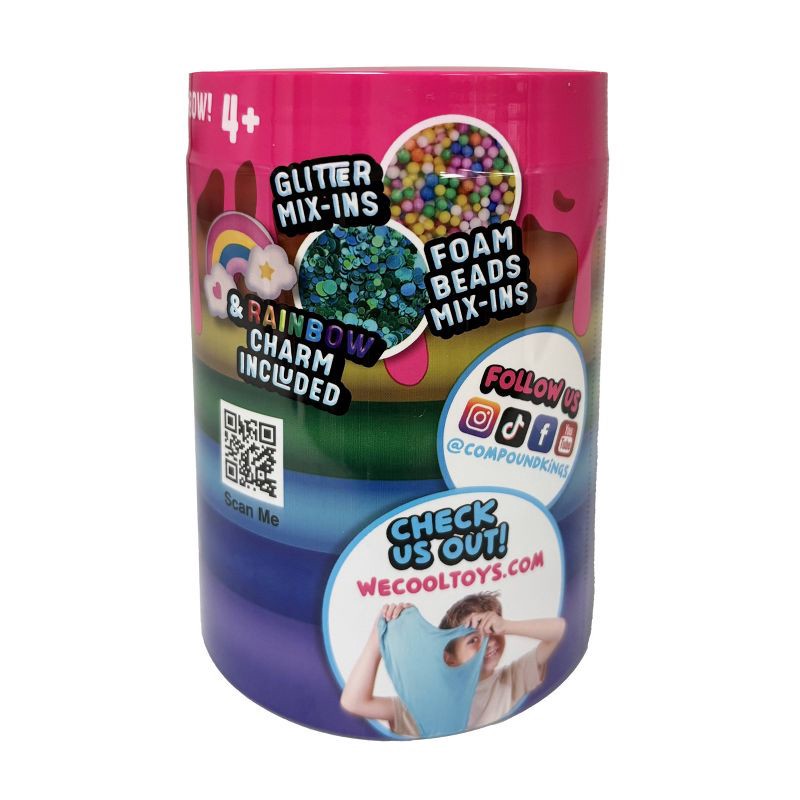 slide 5 of 6, Compound Kings Rainbow Cotton Candy Layered Jar: Creative Thinking Slime for Kids, 0.55 lbs, 1 Piece, 0.55 lb, 1 ct