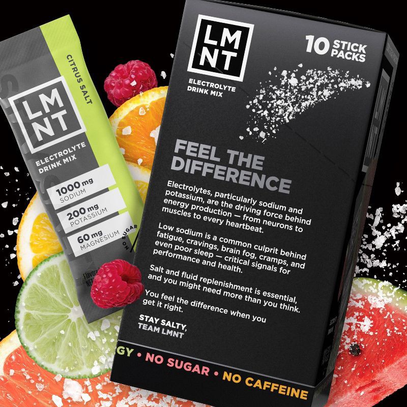 slide 2 of 6, LMNT Zero-Sugar Electrolytes Drink - Variety Pack - 2.1oz/10ct, 2.1 oz, 10 ct