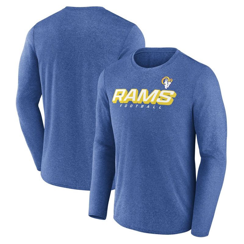 slide 3 of 3, NFL Los Angeles Rams Men's Athleisure Long Sleeve T-Shirt - L, 1 ct
