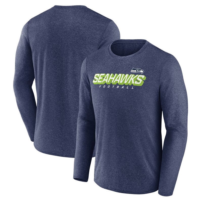 slide 3 of 3, NFL Seattle Seahawks Men's Athleisure Long Sleeve T-Shirt - L, 1 ct