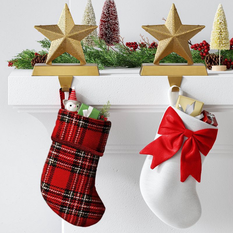 slide 2 of 3, 8.5" Christmas Big Bow Mini Stocking - Wondershop™, 1 ct