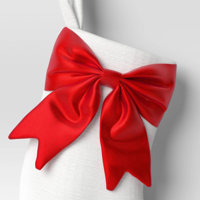 slide 3 of 3, 8.5" Christmas Big Bow Mini Stocking - Wondershop™, 1 ct