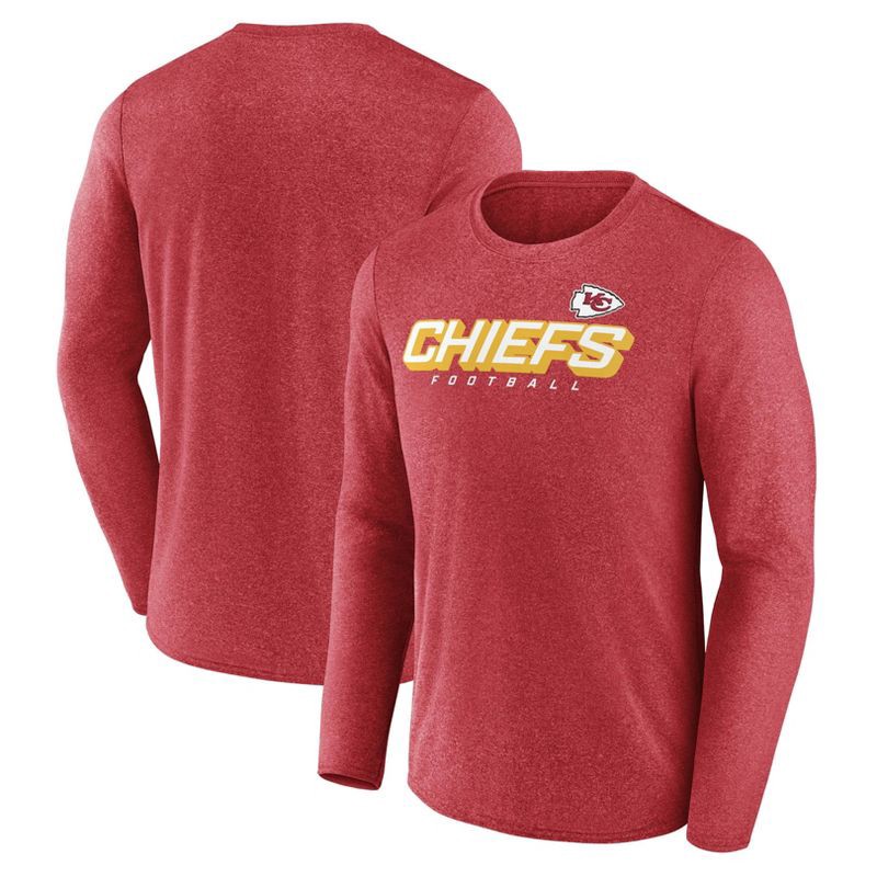 slide 3 of 3, NFL Kansas City Chiefs Men's Athleisure Long Sleeve T-Shirt - XXL, 1 ct