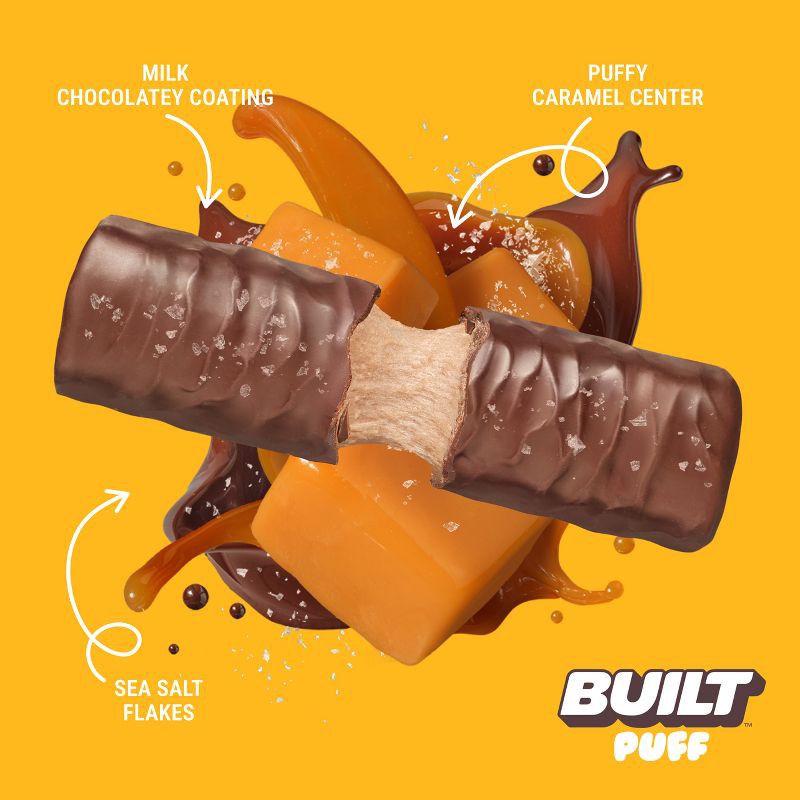 slide 2 of 7, Built Bar Salted Caramel Puff Protein Bars - 17g Protein - 5.64oz/4ct, 17 gram, 5.64 oz, 4 ct