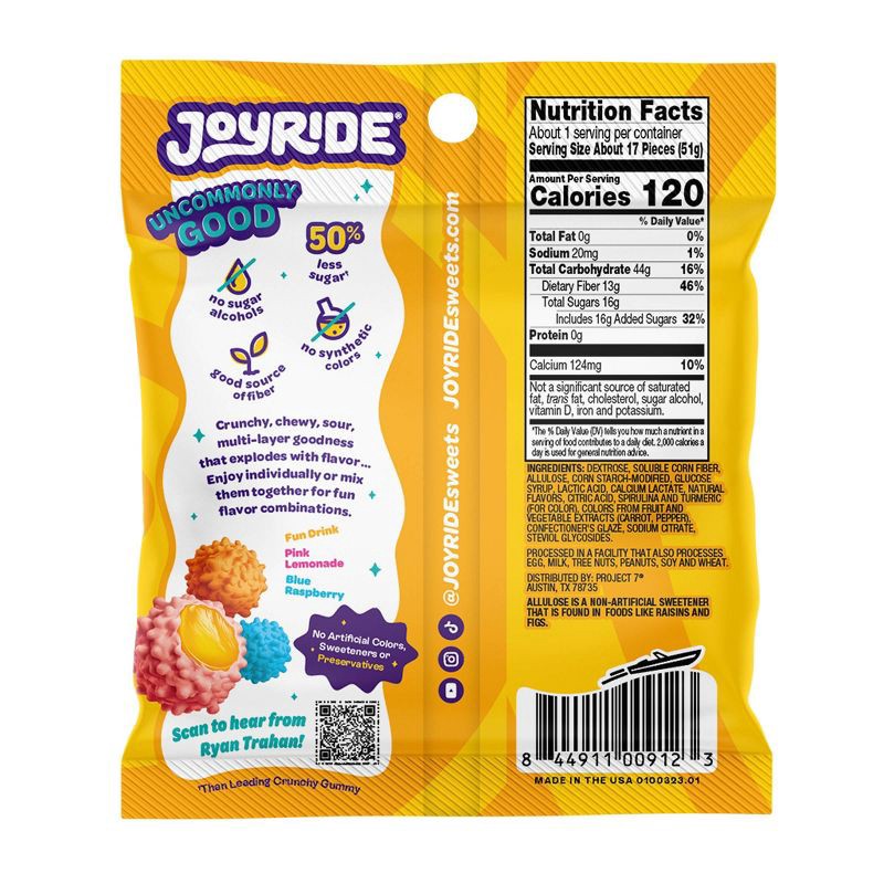 slide 2 of 4, JOYRIDE Crunchy Gummy Busters - 1.8oz, 1.8 oz