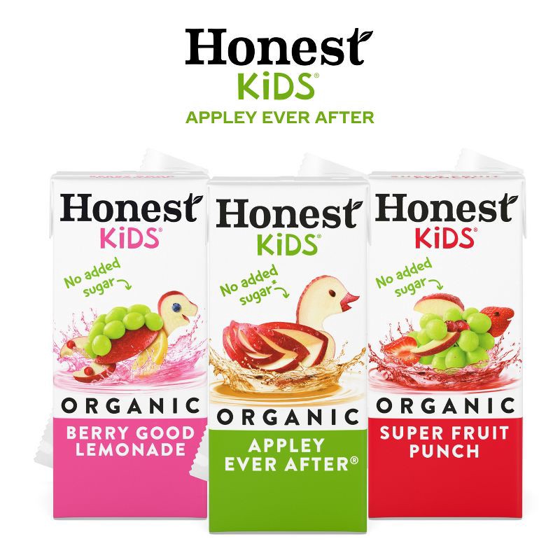slide 6 of 8, Honest Kids Organic Apple Juice Drink - 20pk/6 fl oz Boxes, 20 ct, 6 fl oz
