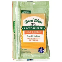 Green Valley Lactose Free Sliced Cheddar Cheese - 6oz