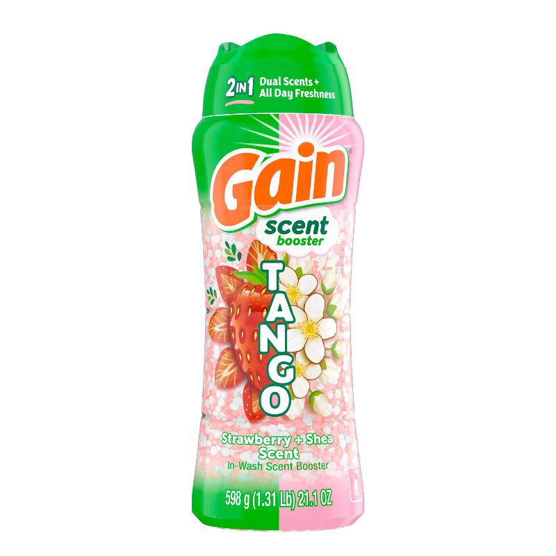 slide 10 of 11, Gain Tango Laundry Beads - Strawberry Shea - 21.1oz, 21.1 oz
